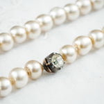Rare Antique Hand Blown Glass Pearl Necklace