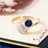 Vintage Sapphire and Diamond Ring