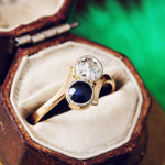 Vintage Sapphire and Diamond Ring