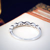 Very Pretty Vintage Style White Gold Diamond Band