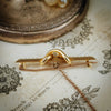 Sweetly Symbolic Antique Victorian Knot Bar Brooch