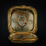Antique Victorian Forget me not Buckle Brooch
