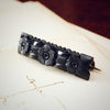 Victorian Whitby Jet Bar Brooch