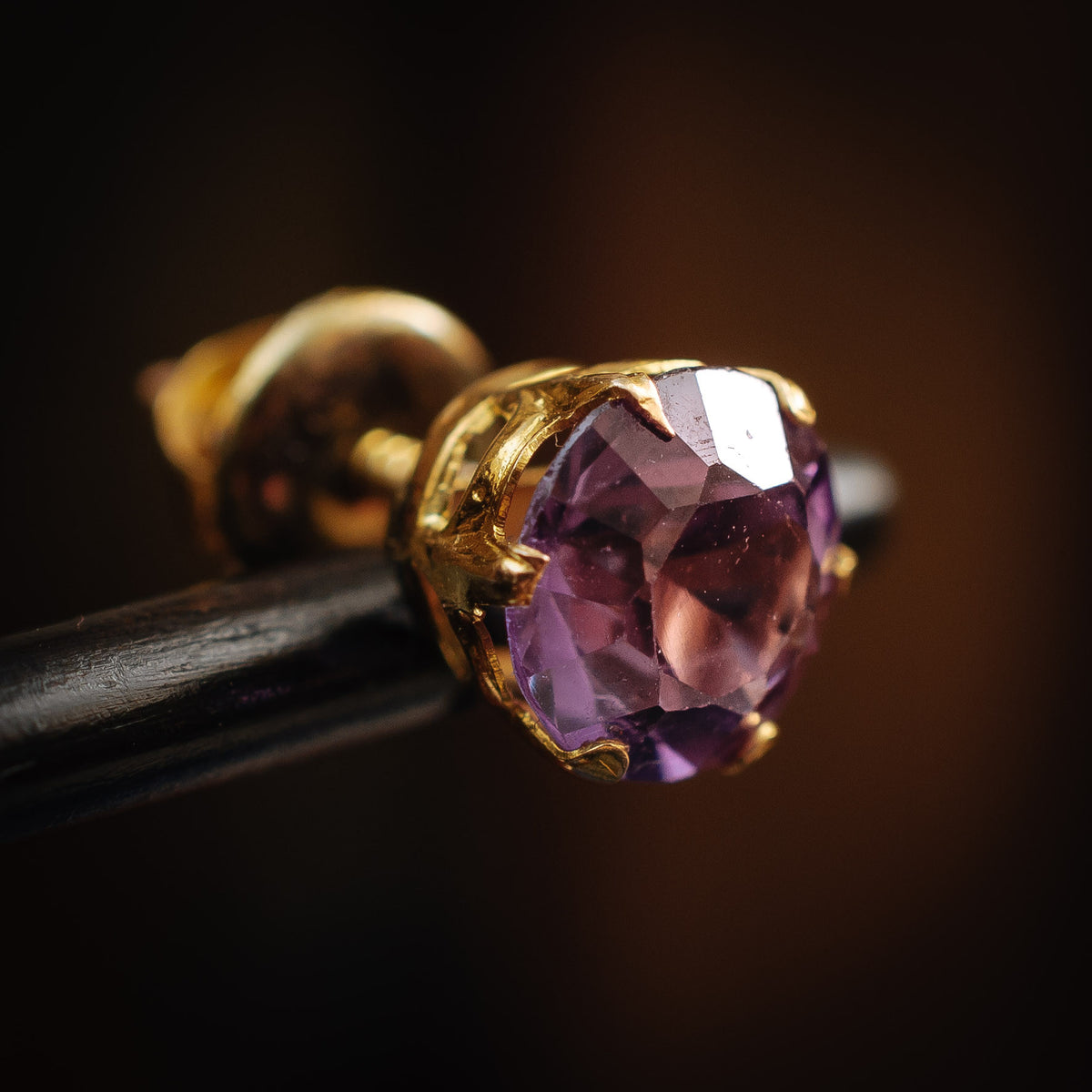 Vintage Russian Alexandrite Earrings