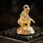 Antique High Carat Gold Perched Eagle Seal