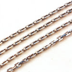 Vintage Brutalist Squared Link Silver Chain