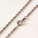 Vintage Brutalist Squared Link Silver Chain