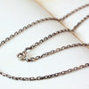 Vintage Brutalist Squared Link Silver Chain