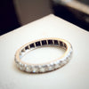 18ct White Gold Diamond Half Eternity Band