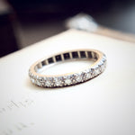 18ct White Gold Diamond Half Eternity Band