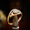 Especially Pretty Vintage Gold Twist Diamond Ring