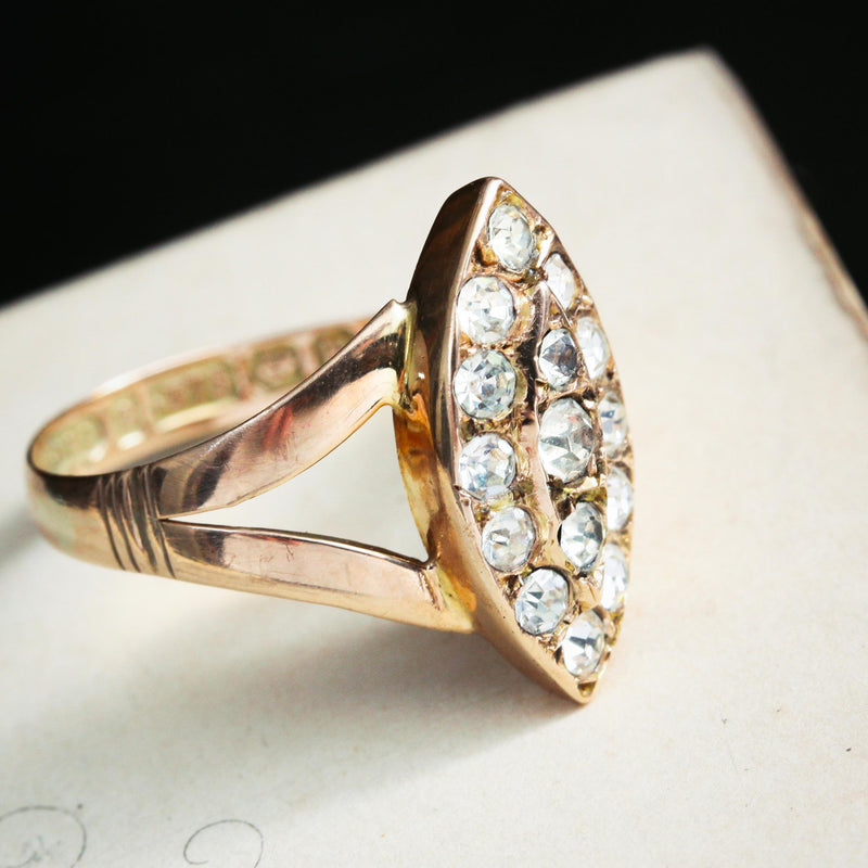 Enchanting Date 1909 9ct Gold Paste Ring