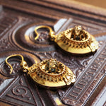 Etruscan Inspired Victorian 15ct Gold Earrings