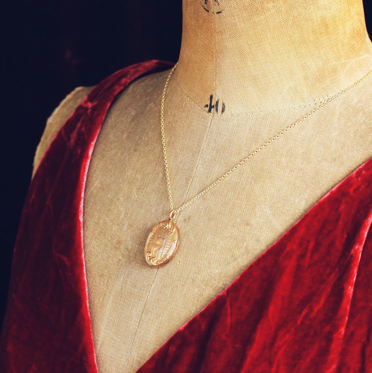 An Antique Edwardian Era Gold Locket
