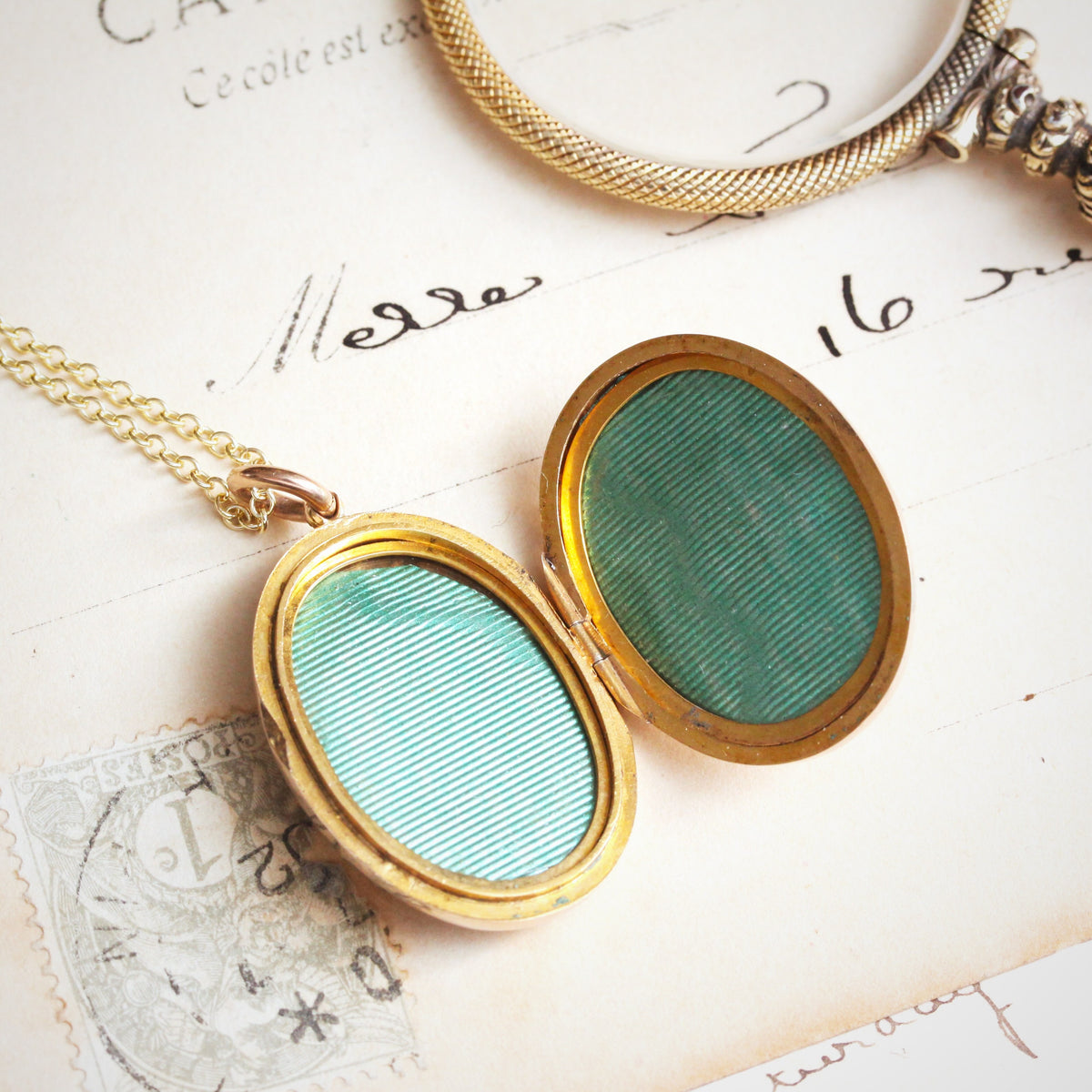 An Antique Edwardian Era Gold Locket