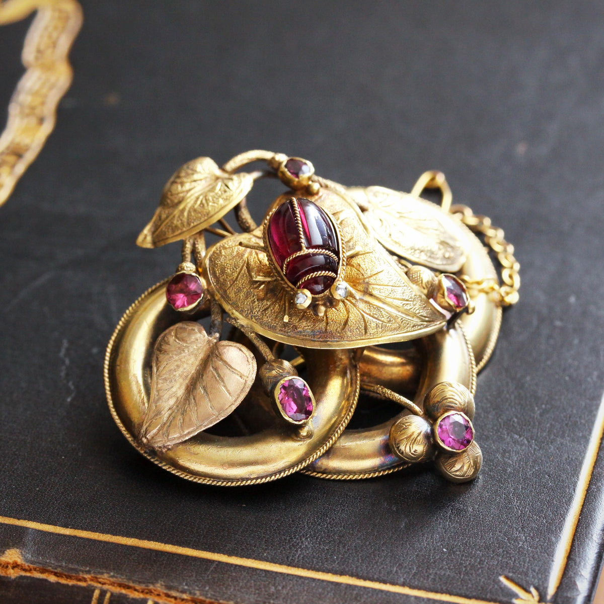 Circa 1860 Most Exquisite Antique Victorian Brooch