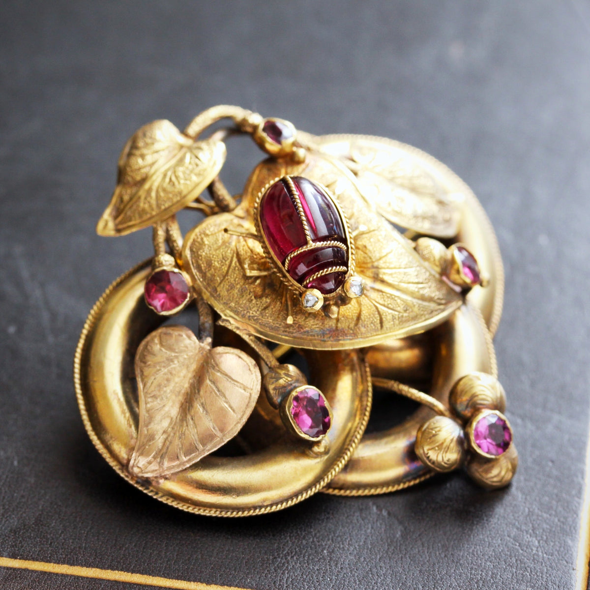Circa 1860 Most Exquisite Antique Victorian Brooch