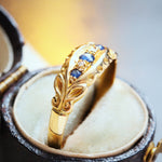 Date 1908 18ct Gold Sapphire & Diamond Ring