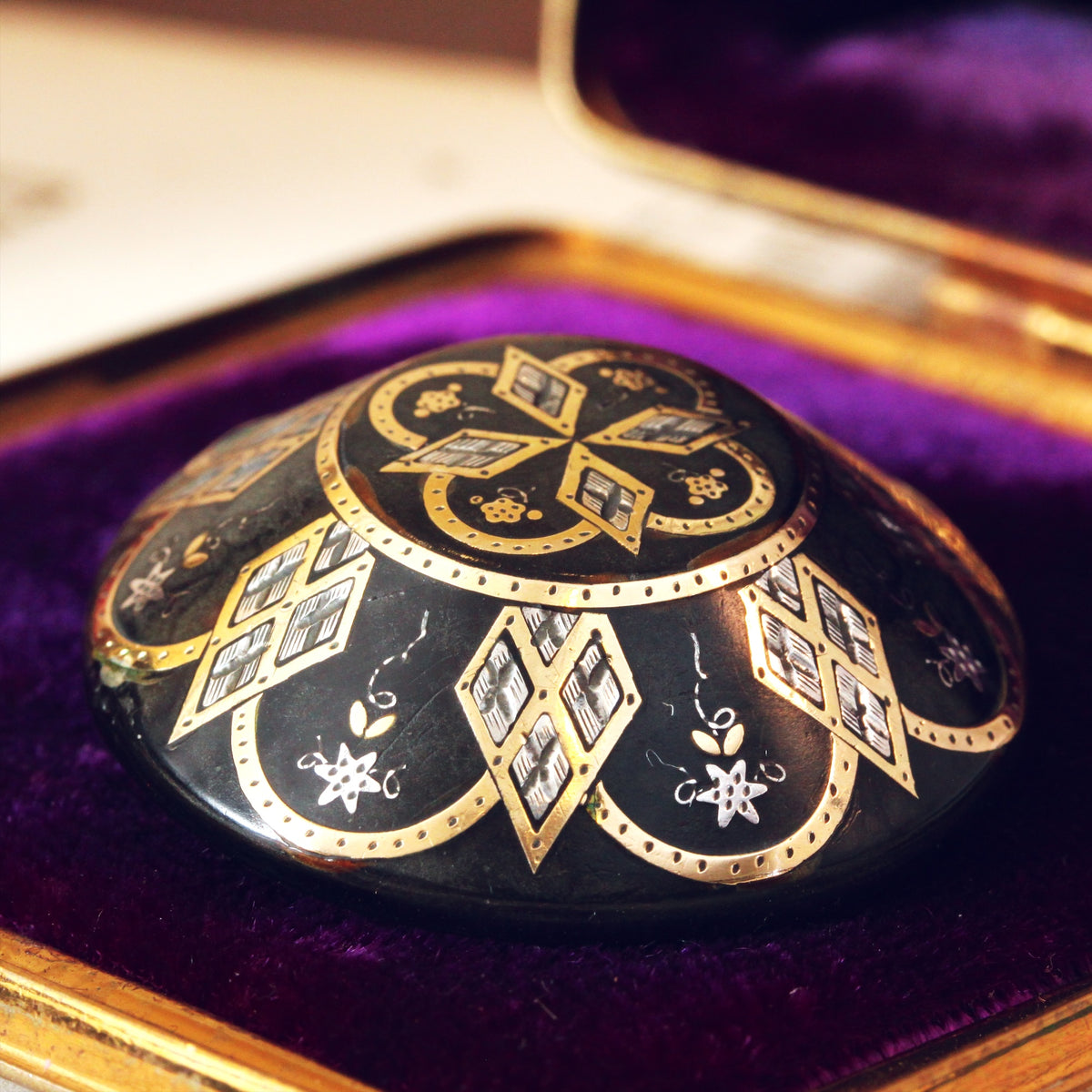 Antique Victorian Pique Brooch