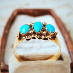 Fine Antique Mid Victorian Persian Turquoise Ring