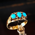 Fine Antique Mid Victorian Persian Turquoise Ring