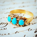 Fine Antique Mid Victorian Persian Turquoise Ring
