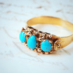 Fine Antique Mid Victorian Persian Turquoise Ring