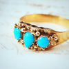 Fine Antique Mid Victorian Persian Turquoise Ring