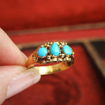 Fine Antique Mid Victorian Persian Turquoise Ring