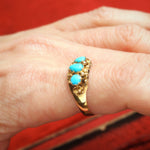 Fine Antique Mid Victorian Persian Turquoise Ring