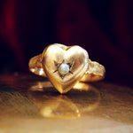 Antique Date 1921 Be My Loveheart Ring