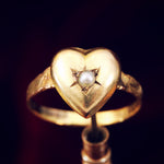 Antique Date 1921 Be My Loveheart Ring