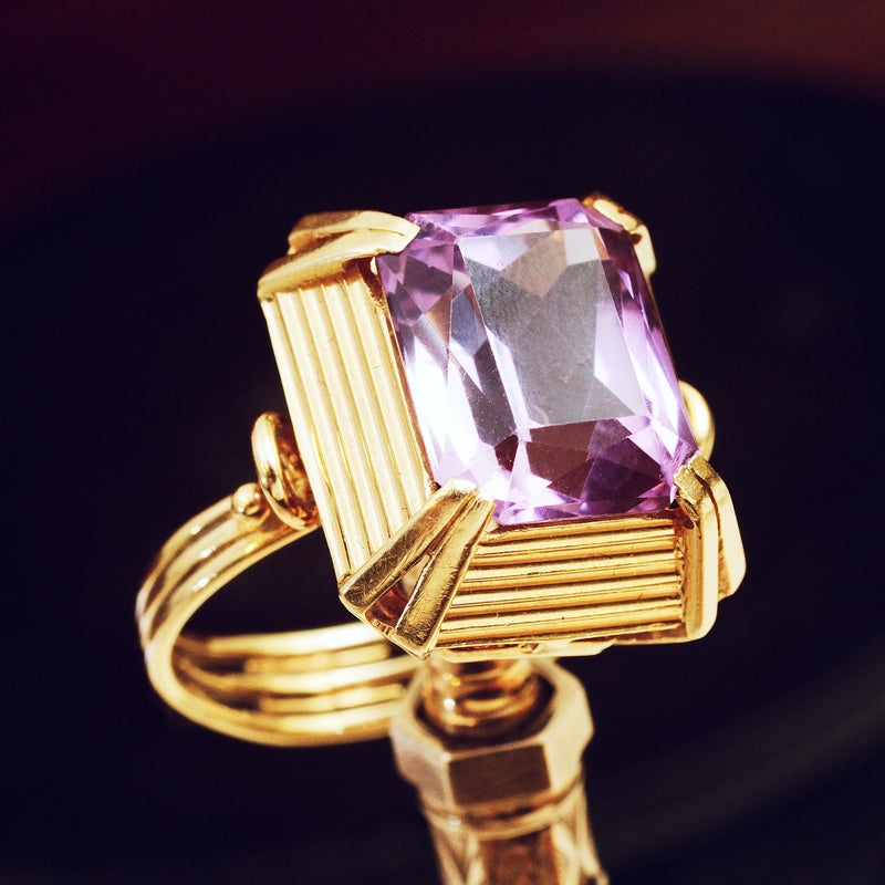 An Extravagant Vintage 1960's Amethyst Cocktail Ring