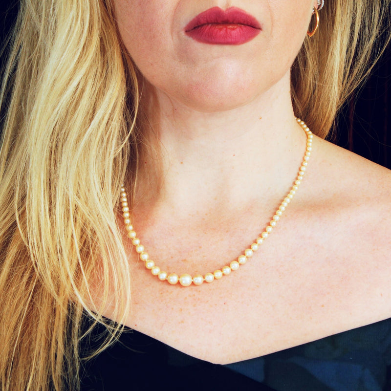 Vintage Cultured Pearl Necklace