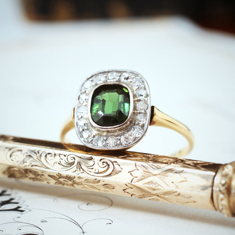 Ava Teal Sapphire Diamond Ring | Emerald engagement ring cut, Blue wedding  rings, Green tourmaline engagement ring