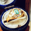 An Exquisite Early Victorian Emerald & Diamond Ring