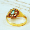 An Exquisite Early Victorian Emerald & Diamond Ring