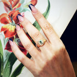An Exquisite Early Victorian Emerald & Diamond Ring