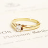 Fine Millenium Cut Diamond Engagement Ring