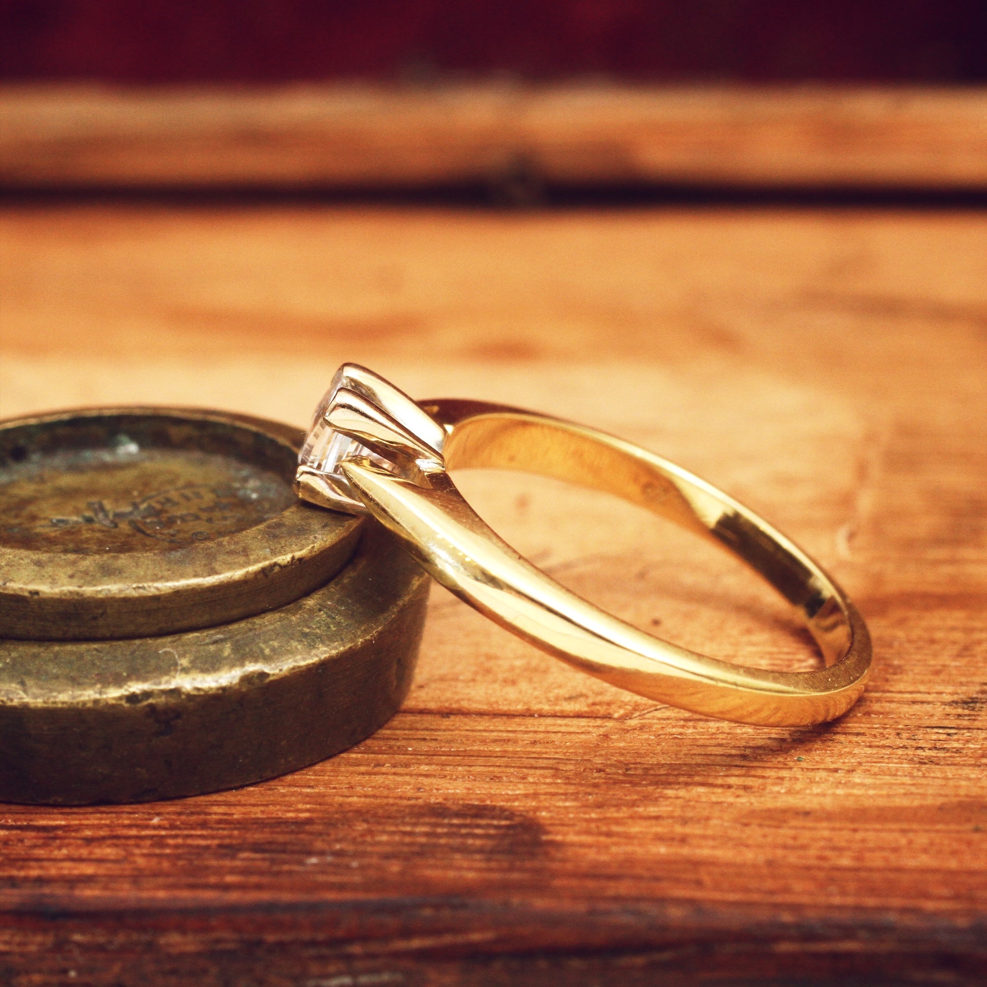 Fine Millenium Cut Diamond Engagement Ring Fetheray