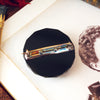 Fine Quality Victorian Onyx, Diamond & Pearl Brooch