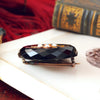 Fine Quality Victorian Onyx, Diamond & Pearl Brooch