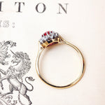 Perfect Harmony Vintage Ruby & Diamond Cluster Ring