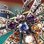 Late Victorian Gemset Butterfly Brooch