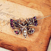 Late Victorian Gemset Butterfly Brooch