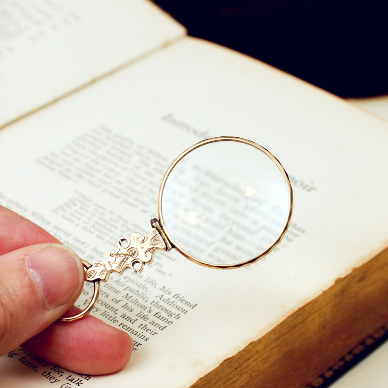 An Antique Gold Cased Quizzing Glass