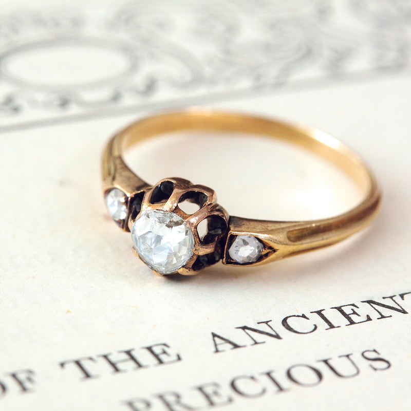 Bless d Antique Rose Cut Diamond Ring Fetheray