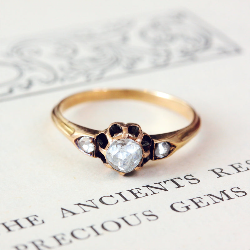 Antique Rose Cut Diamond Ring