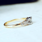 Rare Cut Vintage Diamond Solitaire Engagement Ring