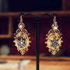 Antique French 'Night & Day' 18ct Gold Pearl Earrings